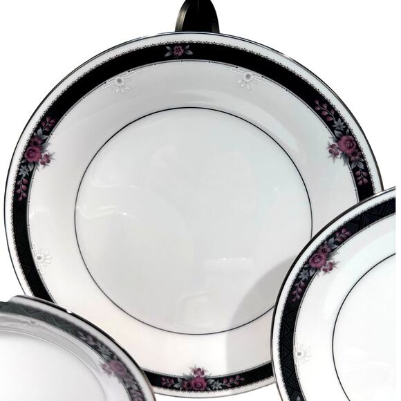 Noritake Etienne #7260 Fine Bone China Japan 5-Piece Place Setting-Excellent! - Picture 3 of 6